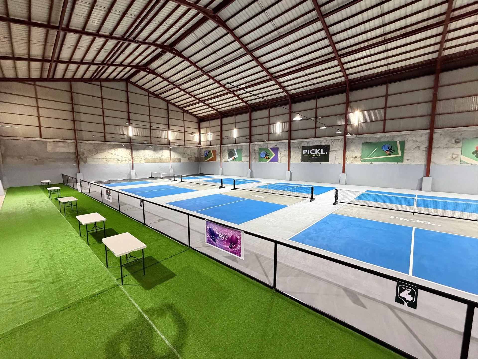 Pickleball courts at Pickl. Digos